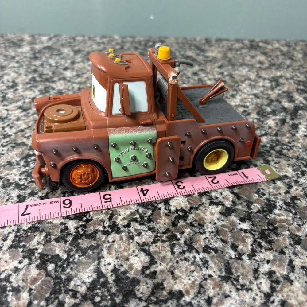 Disney Pixar Cars Tow Mater Spiked Mad Max Style Toy Truck Brown Plastic 6.5in
